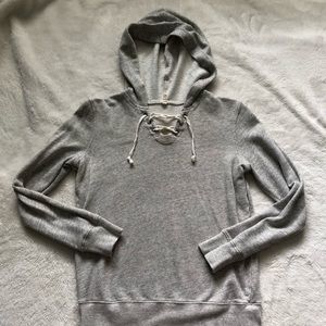 J Crew gray hoodie sweater shirt